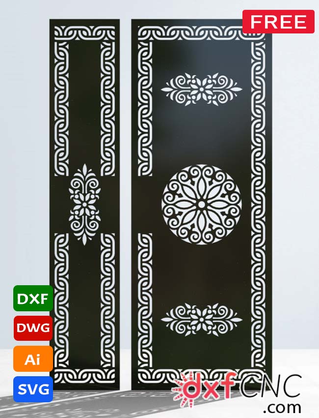 Metal Screen Door Design Ready To Cut - Dxf File Free Download - Dxf Cnc