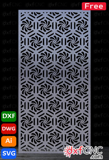 Laser Cut Flowers Pattern design – CNC template SVG & Dxf File - Dxf CNC