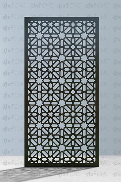 Star Pattern plasma Cut Pattern Motif Islami Design Free Dxf file - Dxf CNC