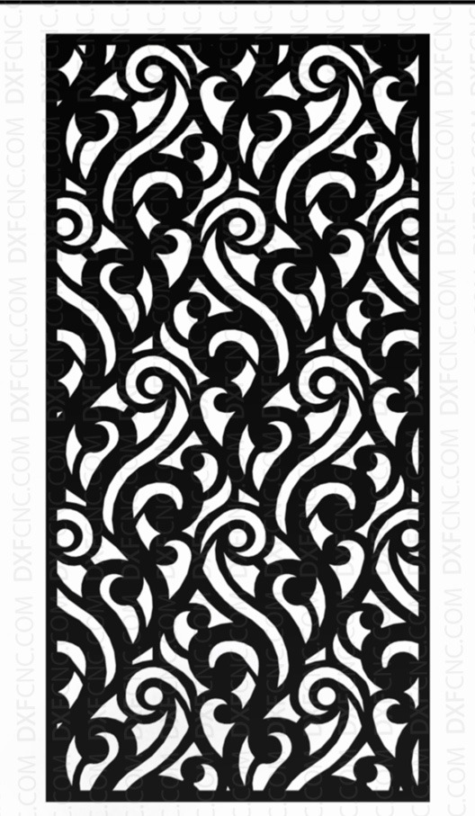 Panel Door Design Modern Laser Cutting CNC dwg and dxf files Free Download