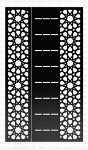 Decorative islamic wall pattern - CNC dxf & dwg File Free download