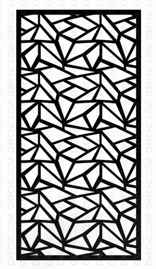 Decorative shapes triangle Panel - free dxf files for plasma cutting