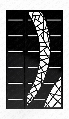 Modern gate design for house Template steel door Dxf file Free Download