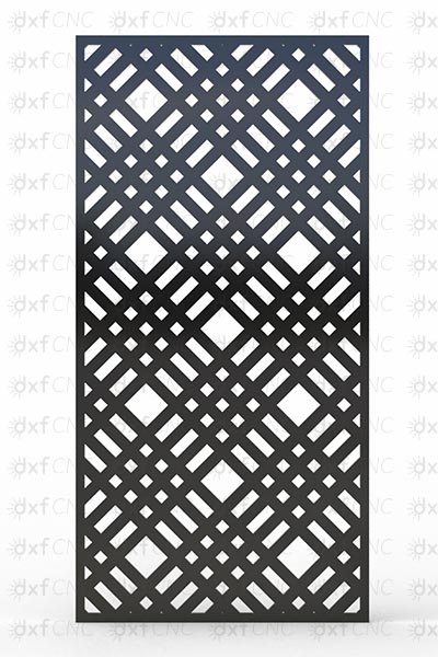 Design Geometric Screen Door Metal Free Dxf for plasma CNC Machine