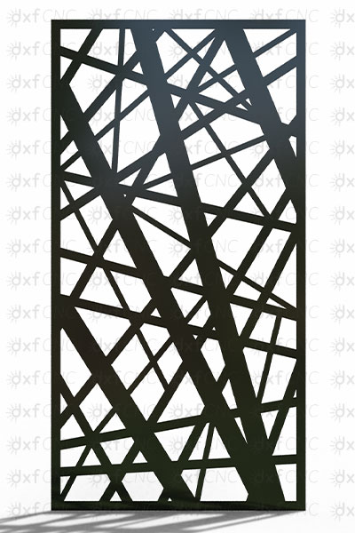 Laser Cut Decorative Screen Geometric Pattern Design Free laser Dxf files