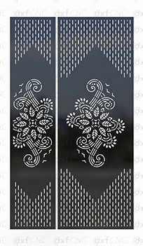 Modern Security Screen Door Design Free Dxf File CNC Ready to Cut