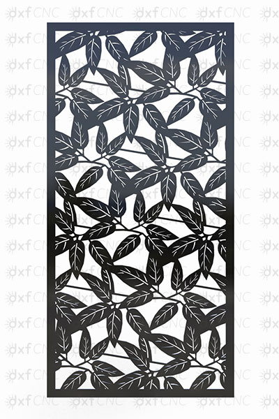 Screen Decorative wall Metal Leaf Design CNC laser Dxf files For Free