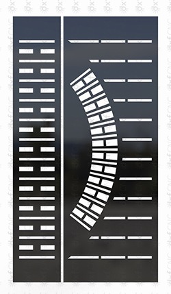 Simple Metal Door Design Ready to Cut Dxf CNC file For laser Free