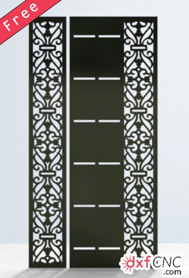 Free vector Laser Cut Metal Screen for Door and Half door Design