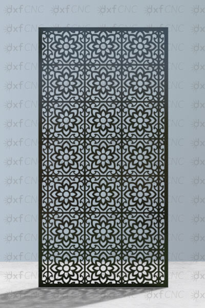 Laser Cut outdoor Metal Screen Vector Design Free Dxf CNC files