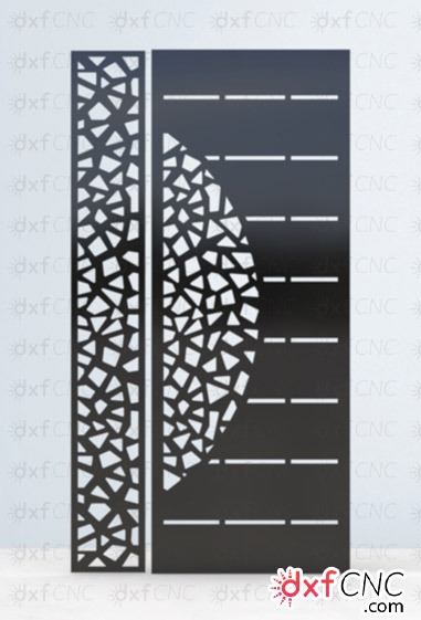 laser cut decorative wall screen Metal Door Design CNC files