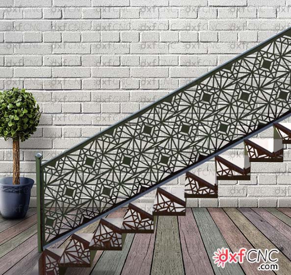 Metal laser cutting staircase designs Vector CNC Laser cut Free file