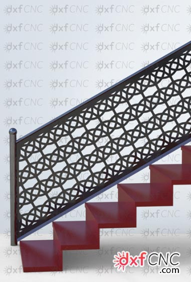 Steel Stairs Railing Design CNC file for laser cutting Free Do