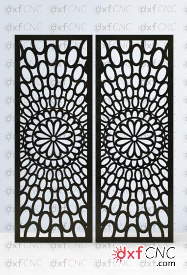 Decorative wall screen door Free cnc cut design for laser & pl