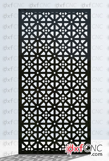 Download Free laser cut files - CNC metal screen door design