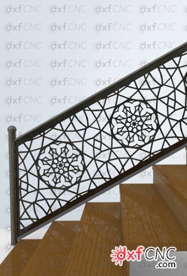 CNC laser cut modern staircase design Free laser vector file