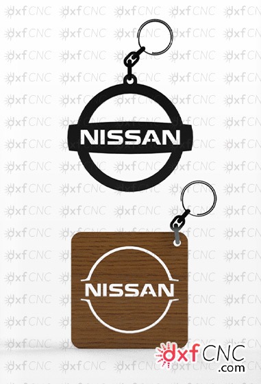 Laser Cut keychain idea nissan vector logo Free Template desig