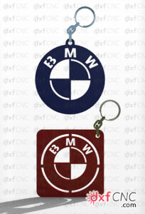 Laser Cut keychain for bmw key logo car - Download Free Vector