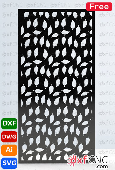 Free cnc tree design Leaf pattern – Download Free SVG & Dxf Fi