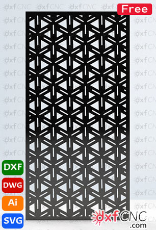 Geometric 3d wall panels Design CNC Svg & Dxf Free Download