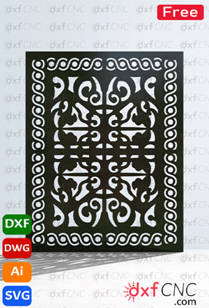 Laser Cuting window design ideas CNC Svg and Dxf File Free Do