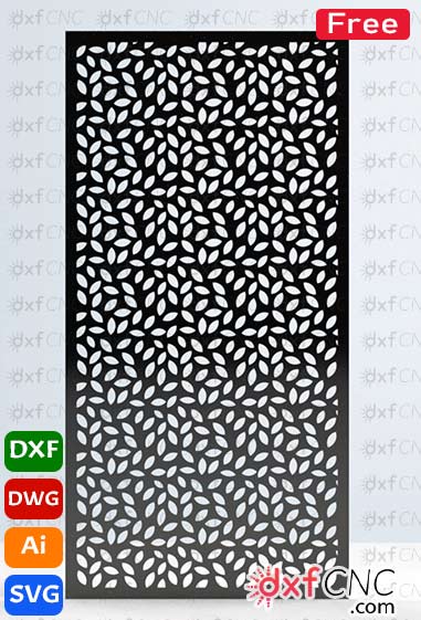 Laser Cut Leaf Design steel metal – Template leaf Free Dwg & Dxf