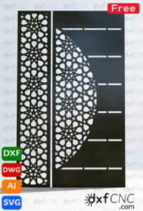 Front Door and Half islamic wall art design Free Dxf & dwg CNC file ...