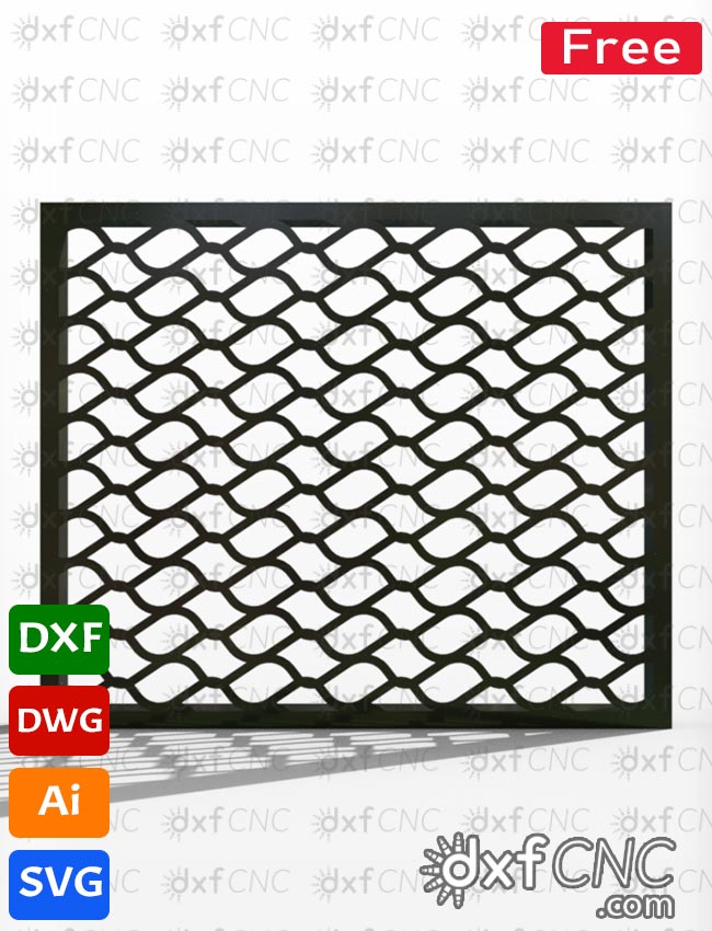 plasma cut Safety grill design for window Design: Free Dxf File