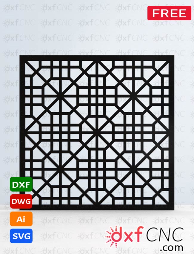 Laser & Plasma Cut Safety Grill window screen Design Free dxf Fi