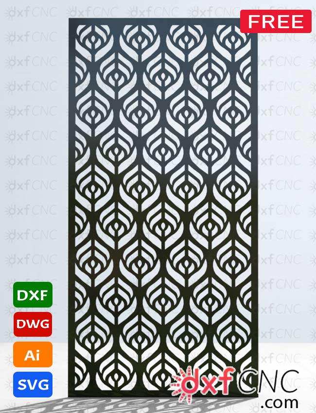 Screen wall decorative pattern - Download free dxf cnc laser cuting