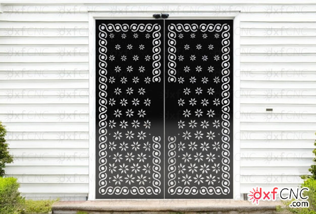 Decorative Grill Gate Door Roses Designs Free Ai, Svg, Dwg & D