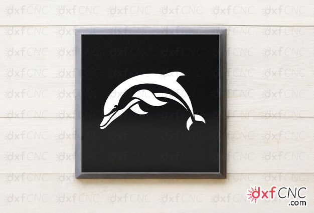 Metal Dolphin Wall Art frame decor design plasma and Laser Cut