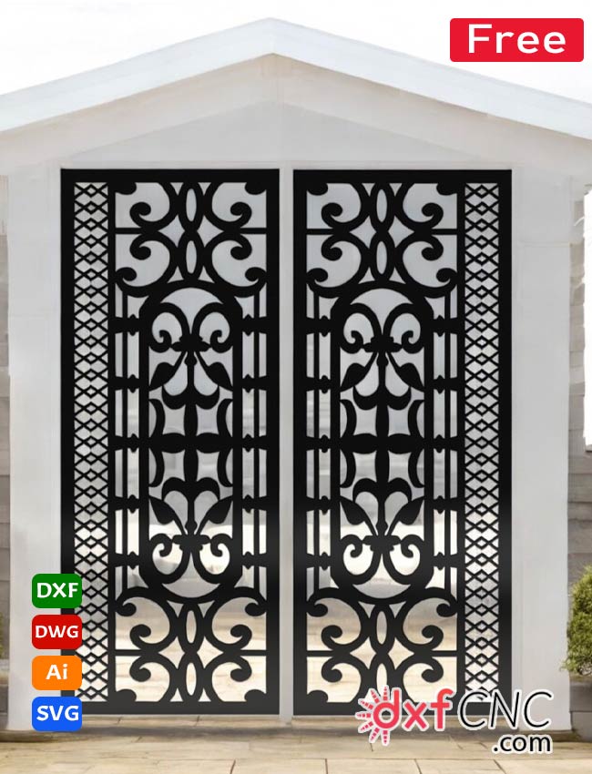 Grill Gate Plasma decorative panels Designs vector design Free d