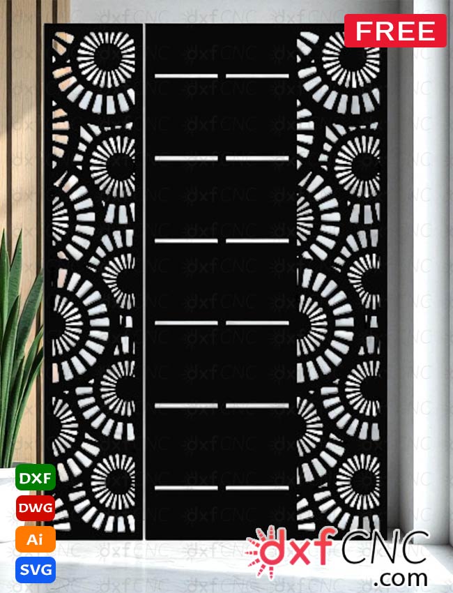 Laser cut outdoor Enhance Security & Style Gate door Free dxf/sv